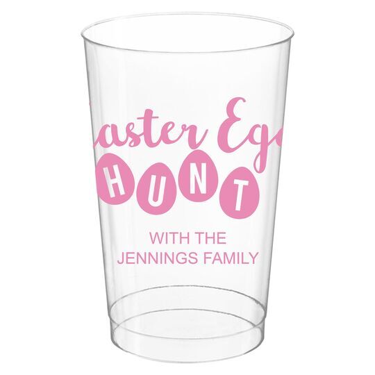 Easter Egg Hunt Clear Plastic Cups